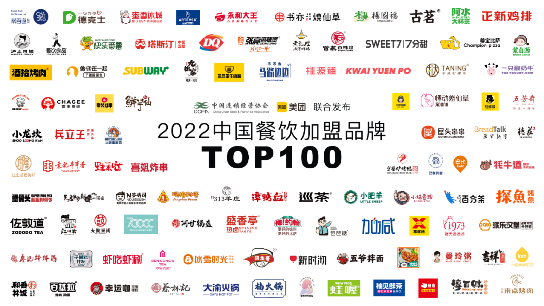 粤菜2022中国餐饮加盟品牌TOP100，看看有没有你的品牌